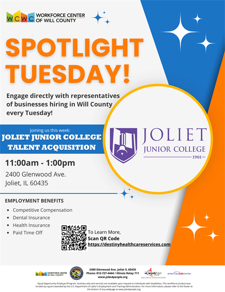 Spotlight Tuesday - Joliet Junior College Talent Acquisition