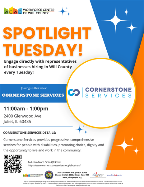 Spotlight Tuesday - Cornerstone Services