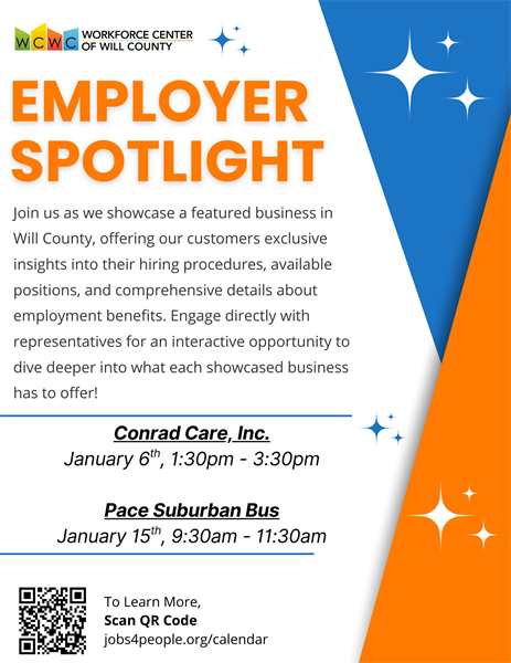 Employer Spotlight - Pace Suburban Bus, 9:30 - 11:30am